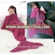 Wholesale N Dropshipping Mermaid Tail Blanket Crochet Mermaid Blankets Mermaid Tail Blanket for Kids All Season