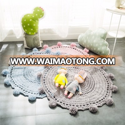 Kids Yarn Ball Handmade Acrylic Baby Knitting Infant Play Carpet Blanket