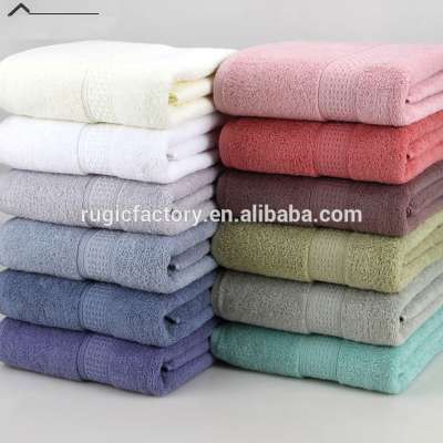 Bamboo Fiber Bath Towels Solid Soft Beach Hotel Bathroom Towel